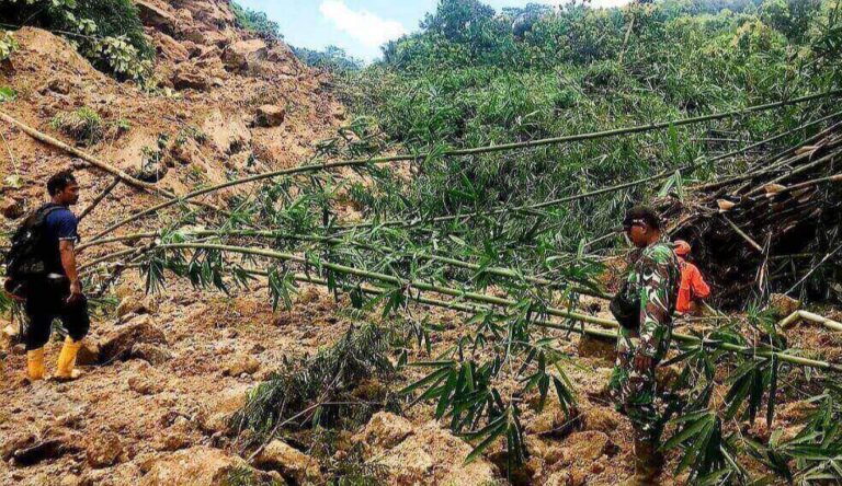 Tanah Longsor di Brebes, Satu Lansia Diduga Tertimbun dan Lima Rumah Terancam