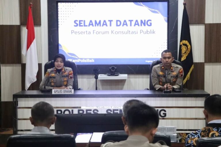 Penuhi Standar Pelayanan, Polres Semarang Gelar Forum Konsultasi Publik