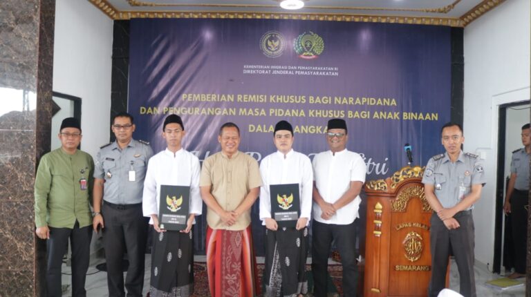 Hari Raya Idulfitri, 7.607 Narapidana di Jateng Terima Remisi Khusus, 84 Langsung Bebas: Negara Hemat Anggaran Makan Rp3,65miliar