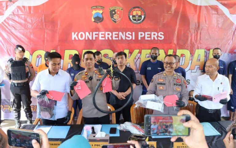 Polres Kendal Ungkap Pencurian Kabel di KIK, Dua Orang Masih Buron