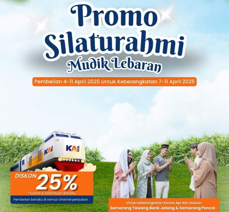 “Silaturahmi Mudik Lebaran” KAI Promo Arus Balik Diskon 25%