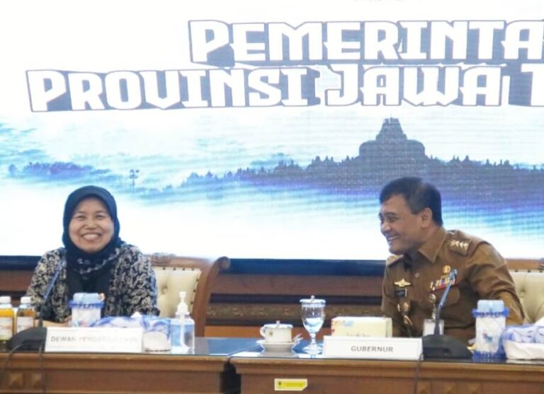 Gubernur Jateng, Ahmad Luthfi saat menerima audiensi BRIN di kantor Gubernur Jateng, Senin (5/5).(Foto Ist)