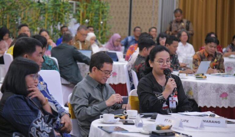 Wali Kota Semarang, Agustina saat menjadi panelis dalam Program SINERGI Tahap I Bagian Kedua yang digelar di Kementerian Keuangan, Selasa (27/5).(Dok Humas)