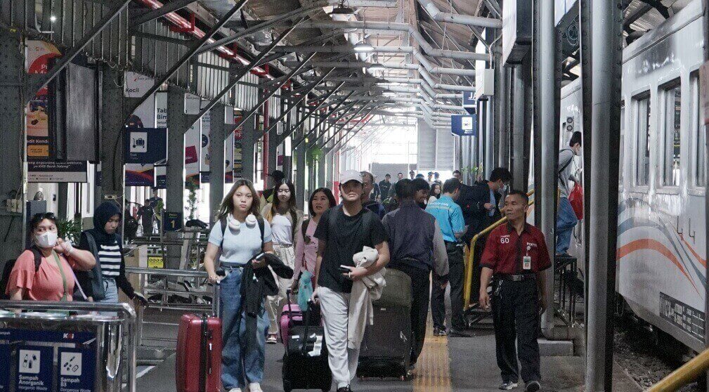 PT KAI Daop 4 Semarang mencatat lonjakan penumpang selama libur panjang memperingati Hari Kenaikan Yesus Kristus 2025.(Dok Humas)