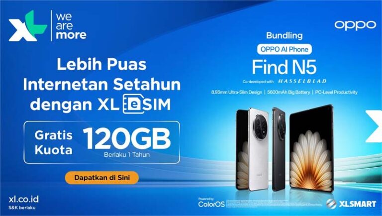 XLSMART Tawarkan Promo Bundling eSIM Kuota Besar untuk Dua Model Gawai