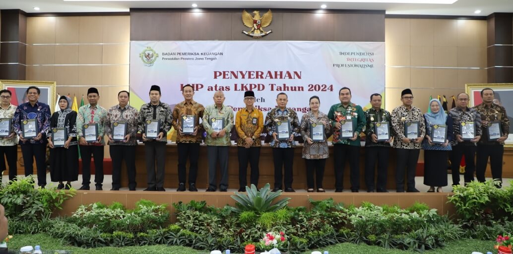 32 Pemda di Jawa Tengah meraih opini WTP atas LKPD Tahun Anggaran 2024 dari BPK RI, Kamis (5/6).(Foto Ist)