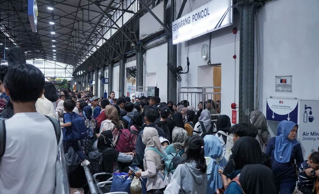 Jelang akhir libur IdulAdha, Stasiun Semarang Poncol catat jumlah keberangkatan 4.342 penumpang.(Dok Humas)