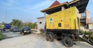 Pemprov Jateng memaksimalkan pompa penyedot air guna mengatasi banjir rob yang melanda Kecamatan Sayung, Kabupaten Demak.(Dok Humas)