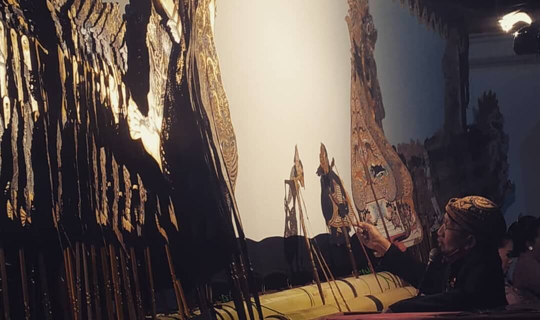 Pagelaran wayang kulit.(Foto Ist)