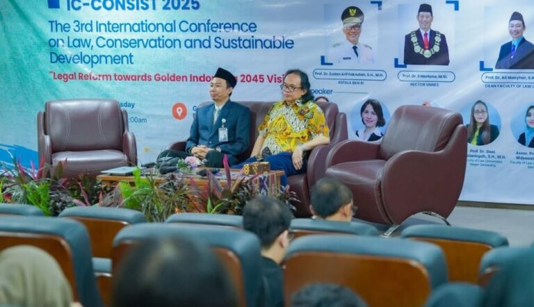 Fakultas Hukum UNNES menggelar The 3rd IC-CONSIST 2025 pada Selasa–Rabu, 24–25 Juni 2025.(Dok Humas)