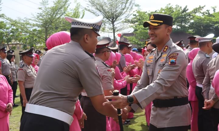 84 Personel Polres Demak Naik Pangkat, Kapolres: Jadi Pemacu Semangat dan Kinerja