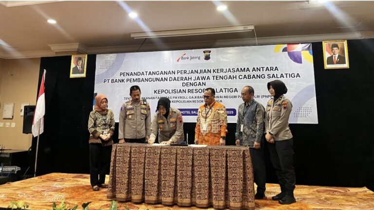 Bank Jateng Salatiga Perkuat Sinergi dengan Polres Salatiga melalui Kerjasama Layanan Payroll Gaji PNPP