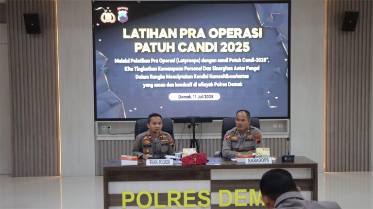 Polres Demak Gelar Operasi Patuh Candi 2025
