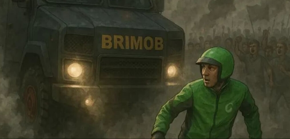 Driver ojol tertabrak rantis