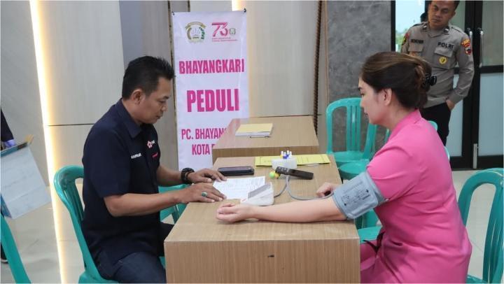 Sambut HUT Polwan dan HKGB, Polres Demak Gelar Donor Darah