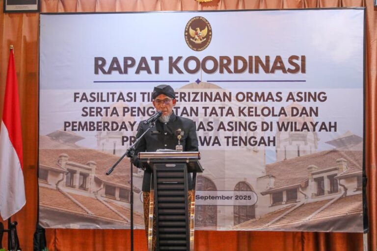 Sekda Minta 21 Ormas Asing Sumbangkan Kontribusi untuk Pembangunan Jawa Tengah