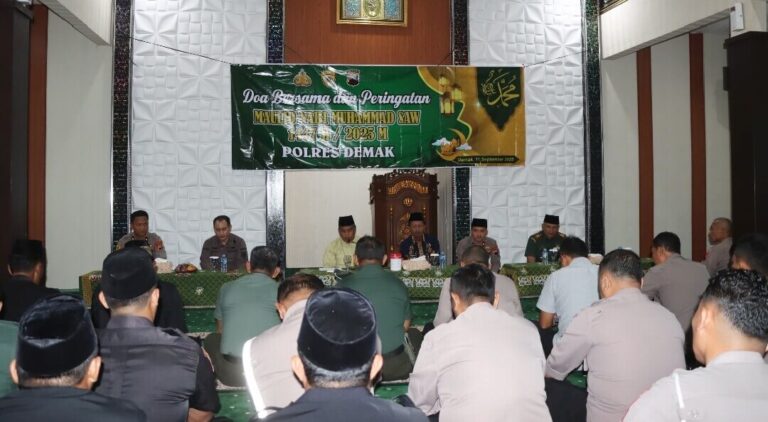Polres Demak Ajak Personel Teladani Sifat Nabi Muhammad SAW
