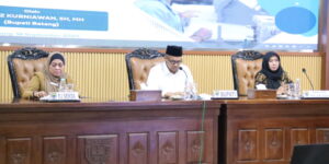 Komisi B DPRD Jateng saat diterima Bupati Batang M Faiz Kurniawan.(foto: Dok Humas)