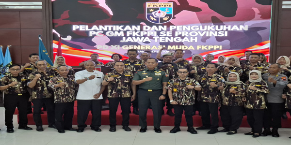 Lantik 15 Pengurus Cabang GM FKPPI di Jateng, Begini Pesan Mas Arnaz dan Pangdam IV/Diponegoro