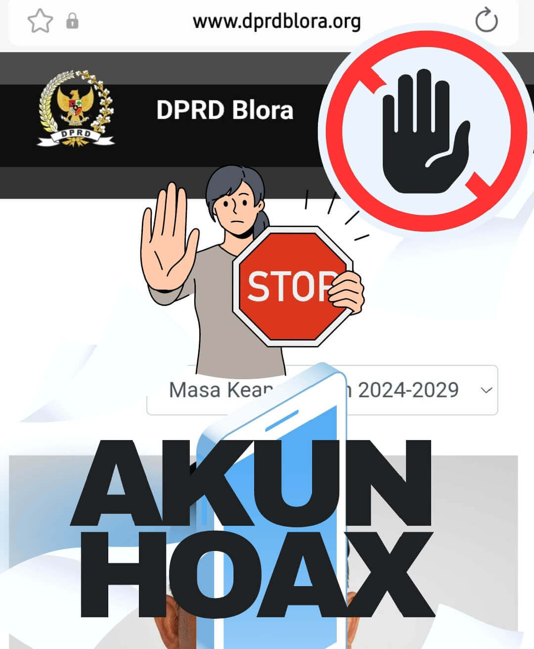 Website Palsu DPRD Blora