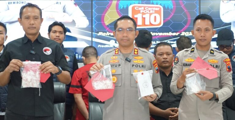 Polisi Bongkar Jaringan Pengedar Sabu di Tegal, Amankan 20 Gram Lebih