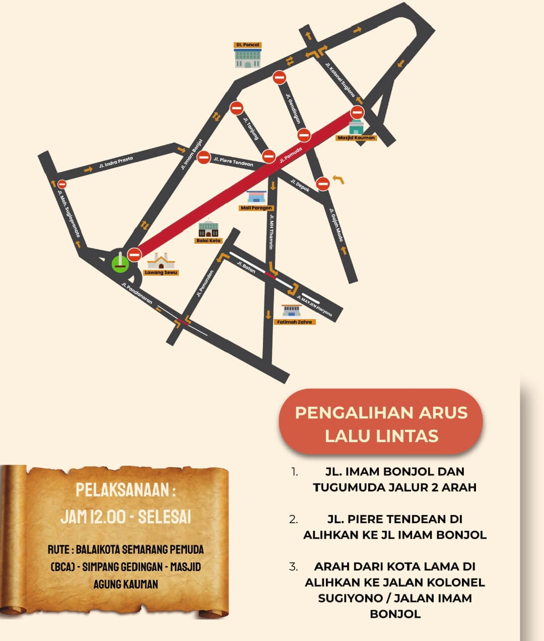 Rekayasa Lalu Lintas Karnaval Dugderan