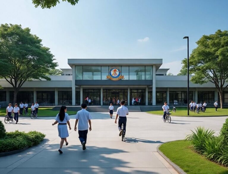 Ilustrasi Sekolah Tanpa Motor