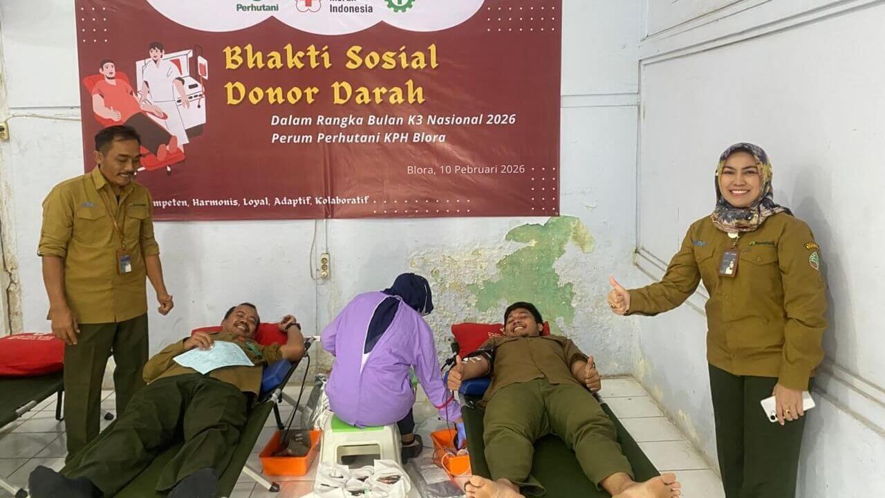 Perhutani Blora Gelar Donor Darah