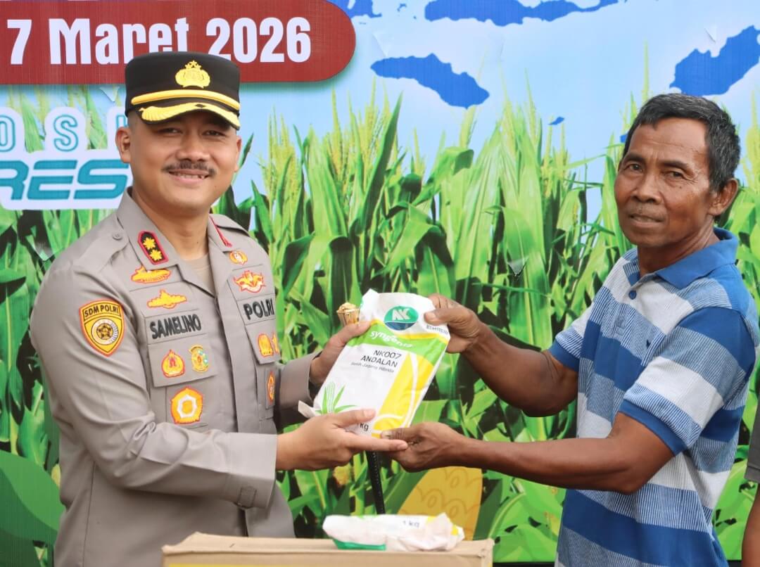Polres Demak Tanam Jagung Serentak di Karangawen