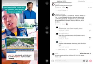 Hoaks Gubernur Jateng Naikkan Tarif Tol Batang–Semarang