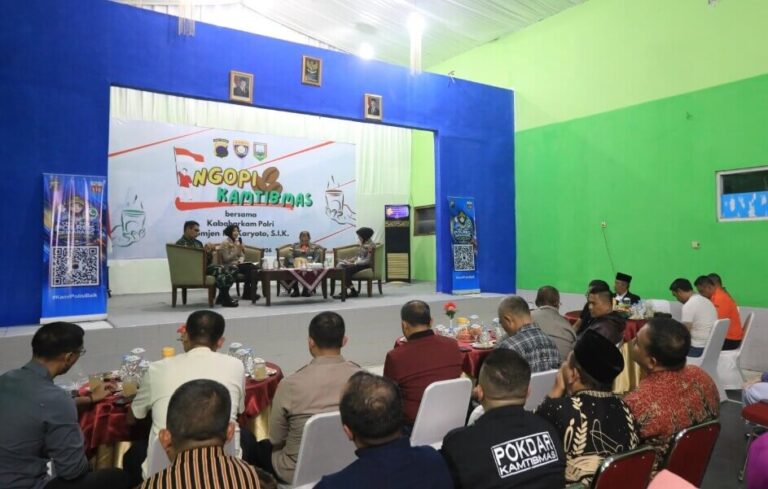 Ngopi Kamtibmas bersama Kabaharkam Polri