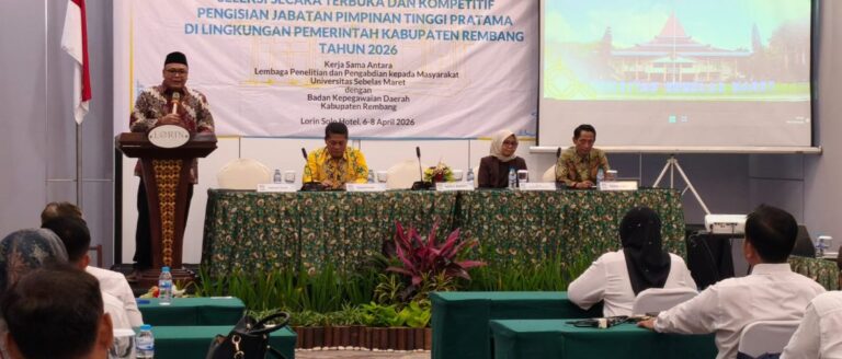 Plh Bupati Tekankan Integritas dan Kompetensi dalam Seleksi JPTP Pemkab Rembang