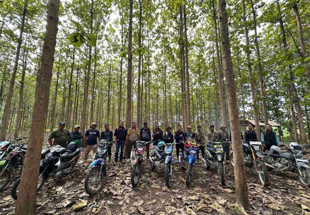 Perhutani Mantingan Gelar Patroli Bersama