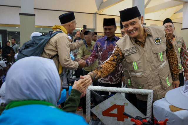 Sambut Kepulangan Jemaah Haji, Ahmad Luthfi Ingatkan Jemaah Jaga Kemabruran