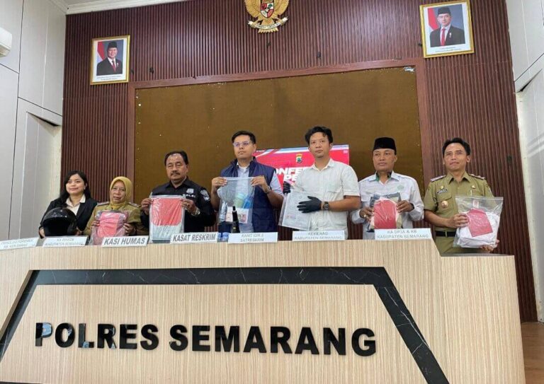 Konferensi pers Polres Semarang
