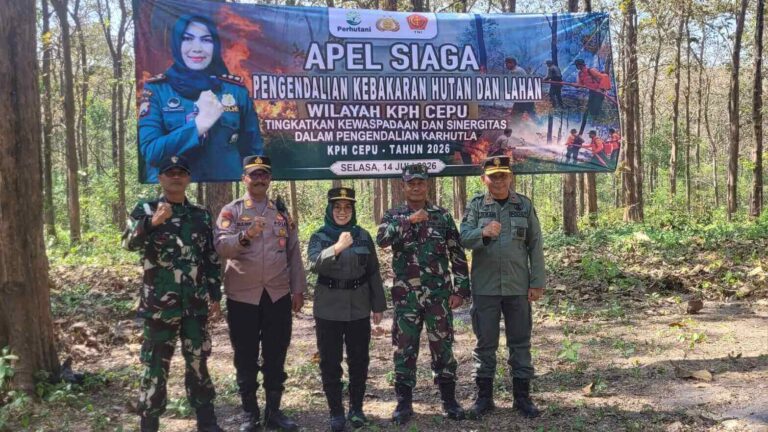 Apel Siaga Pengendalian Karhutla Perhutani Cepu