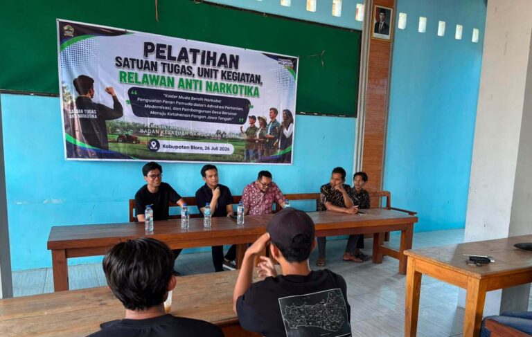 Pelatihan Satuan Tugas, Unit Kegiatan, dan Relawan Anti Narkotika di Blora
