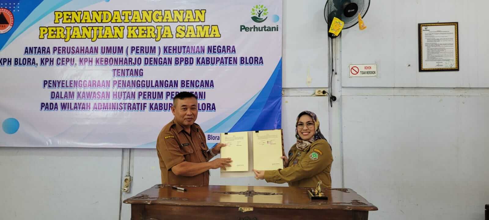 Perhutani Cepu dan BPBD Blora