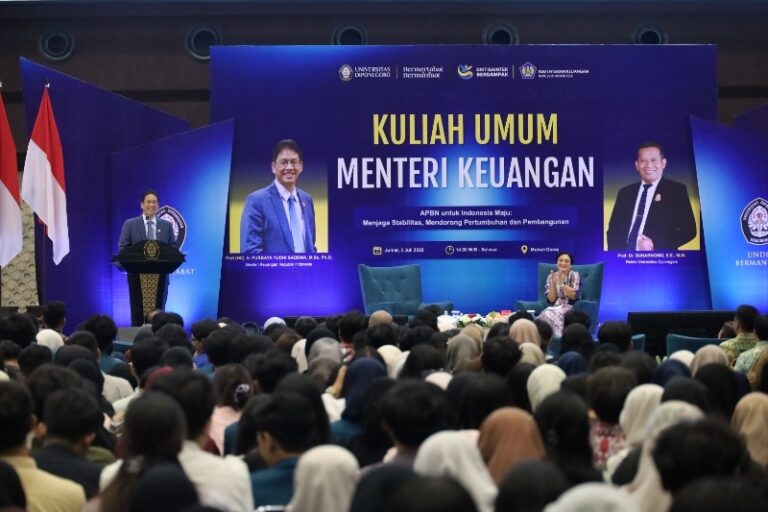 Kuliah Umum Menkeu Purbaya di UNDIP