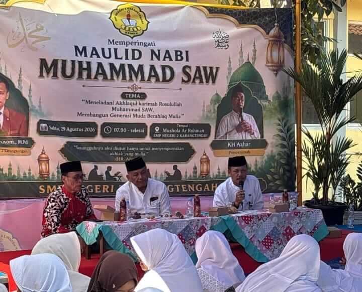 Peringatan Maulid Nabi SMPN 2 Karangtengah Demak