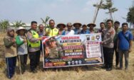 Lahan Kering dan Kebun Tebu Rawan Kebakaran Saat Kemarau, Aparat Polsek Kudus Kota Lakukan Hal Ini