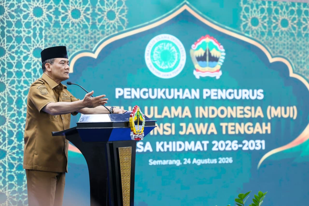 Pengurus MUI Jateng Dikukuhkan, Ahmad Luthfi Ajak Perkuat Sinergi Bangun Daerah