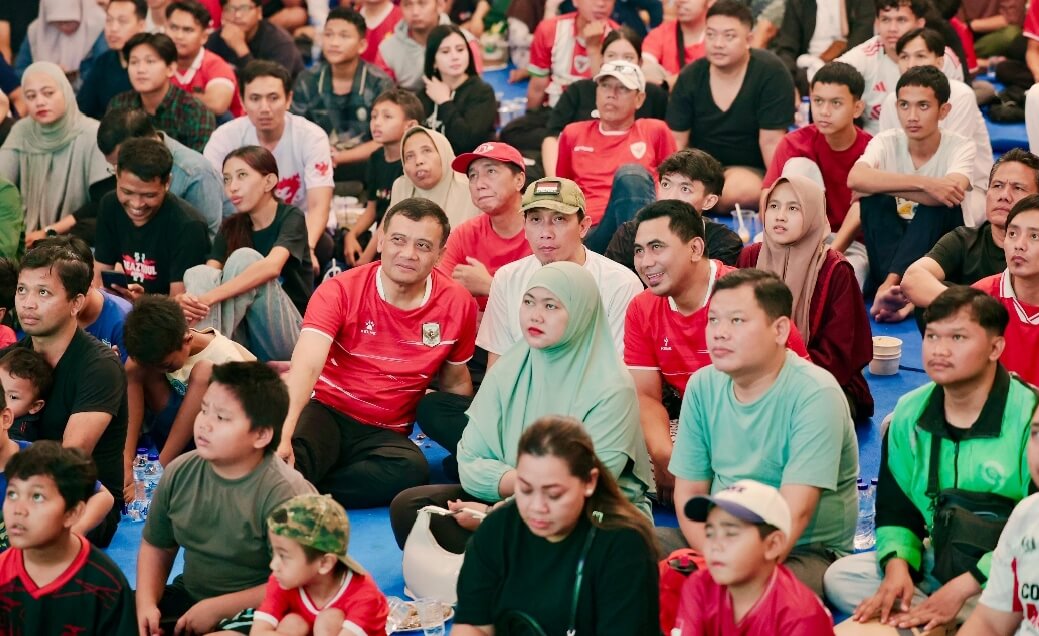 Nobar Timnas di Gubernuran Jateng