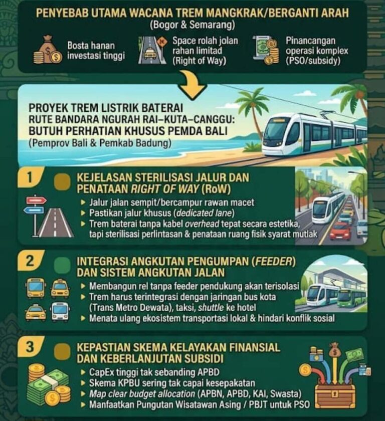 Menjaga Trem Bali