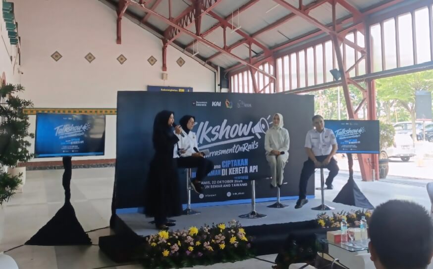 Talkshow Anti-Pelecehan Seksual di Stasiun Semarang Tawang
